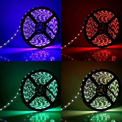 RGB LED Strip Lights with Remote Control (15 feet)