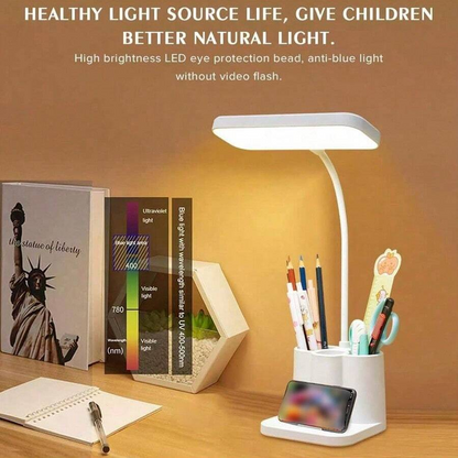 Multi-Functional LED Table Lamp – Rechargeable, Adjustable Brightness