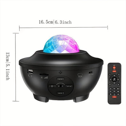 WiFi Smart Galaxy Projector with Bluetooth Speaker & Remote – Starry Night Light