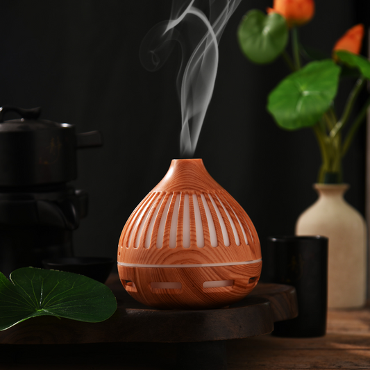 H₂O Ultrasonic Aromatherapy Diffuser & Air Humidifier – 7-Color LED Ligh