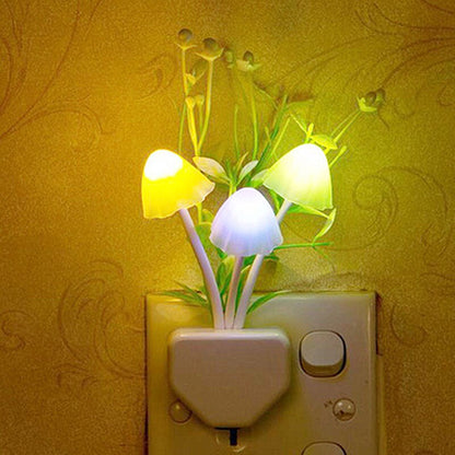 Mushroom LED Night Light – Auto Sensor, 7-Color Changing & Energy-Efficient