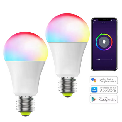 WiFi Smart LED Bulb – RGB Color Changing, App & Voice Control