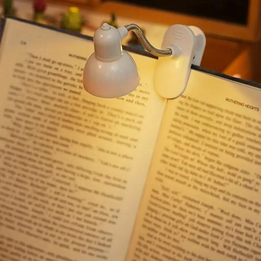 Clip-On LED Book Light – Portable Reading Lamp for Bed & Travel