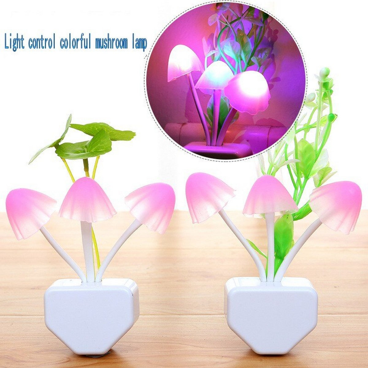 Mushroom LED Night Light – Auto Sensor, 7-Color Changing & Energy-Efficient