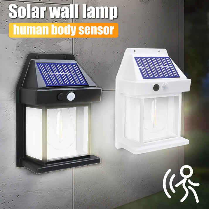 Rechargeable Solar Sensor Lamp – Motion Activated Outdoor Security Light