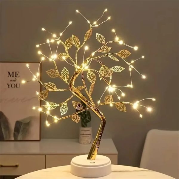 Tree LED Light USB Table Lamp – Adjustable Touch Switch - Glare Decor