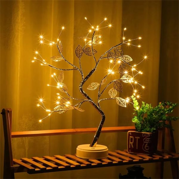 Tree LED Light USB Table Lamp – Adjustable Touch Switch - Glare Decor